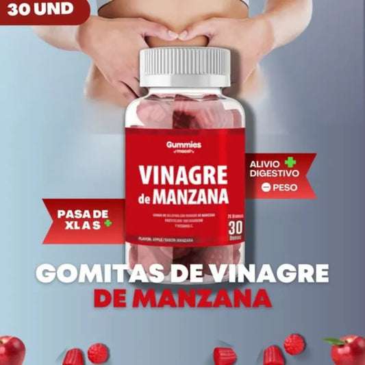 Gomitas Quema Grasa Naturales – Vinagre de Manzana + Energía Diaria