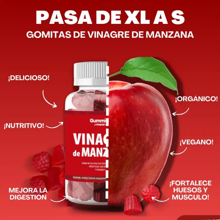 Gomitas Quema Grasa Naturales – Vinagre de Manzana + Energía Diaria