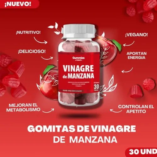 Gomitas Quema Grasa Naturales – Vinagre de Manzana + Energía Diaria